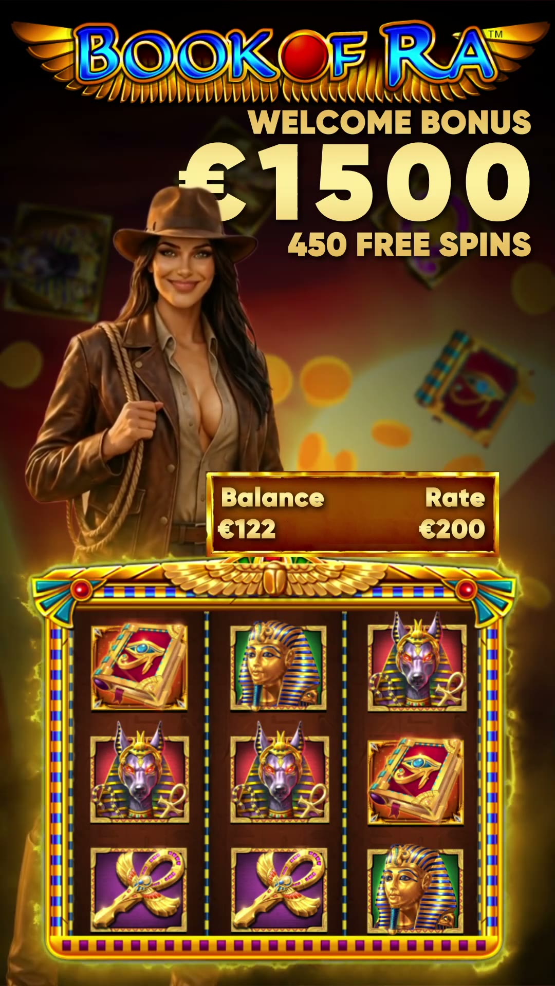 Book of Ra — Welcome Bonus €1500
